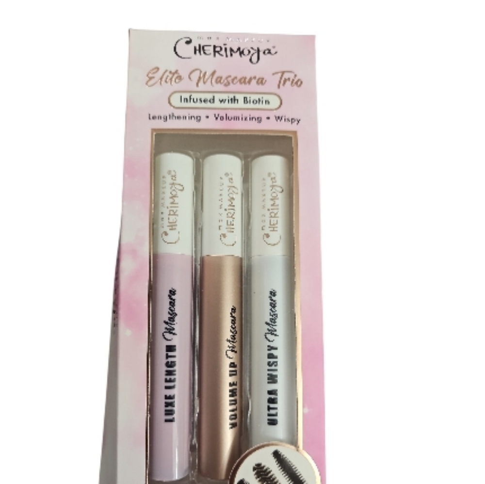 Max Makeup Cherimoya‎ Elite Mascara Trio New
